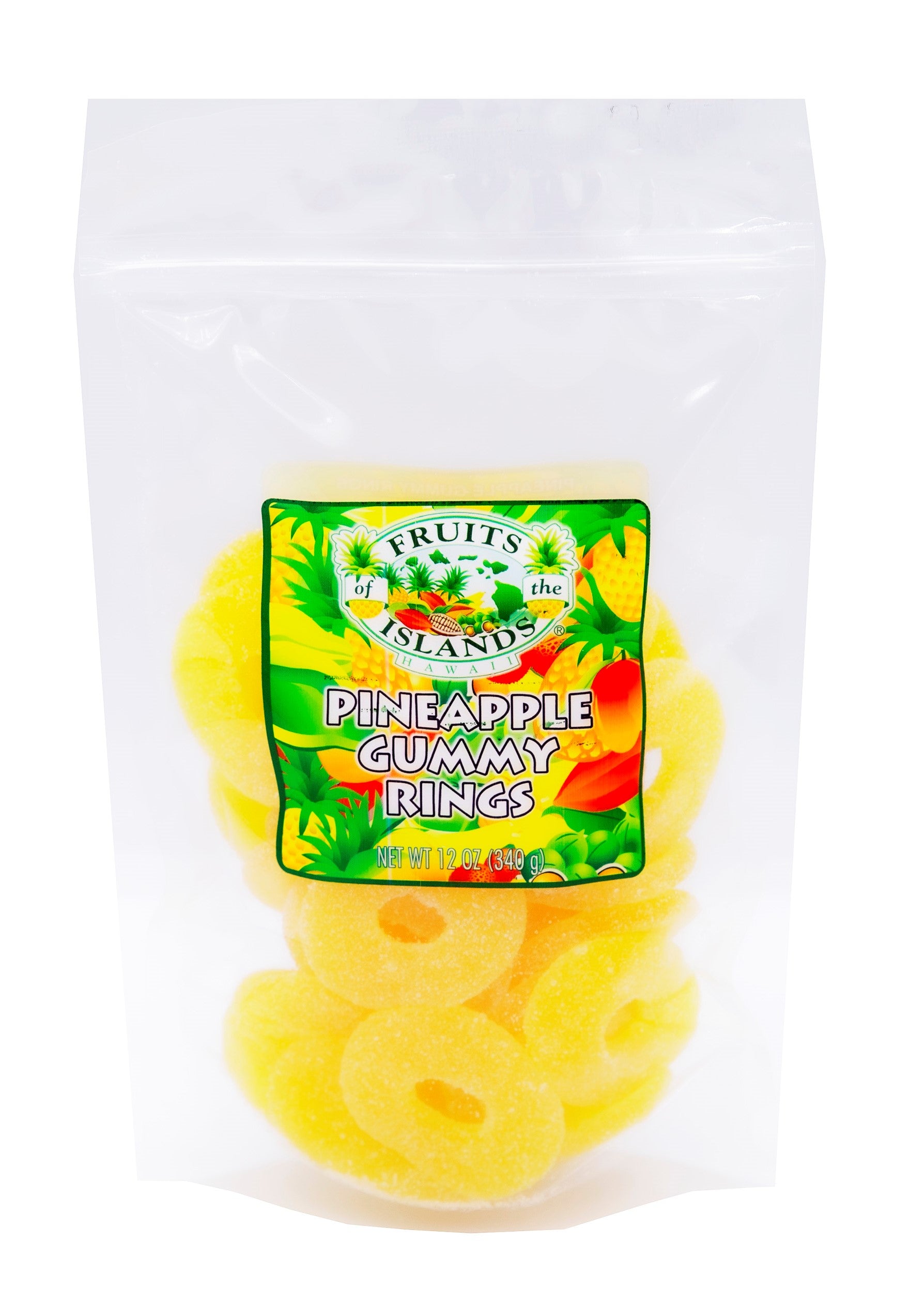 Pineapple Gummi Rings Fruits of the Islands