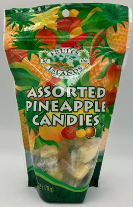 Assorted Pineapple Candies Bag 6oz (170g)