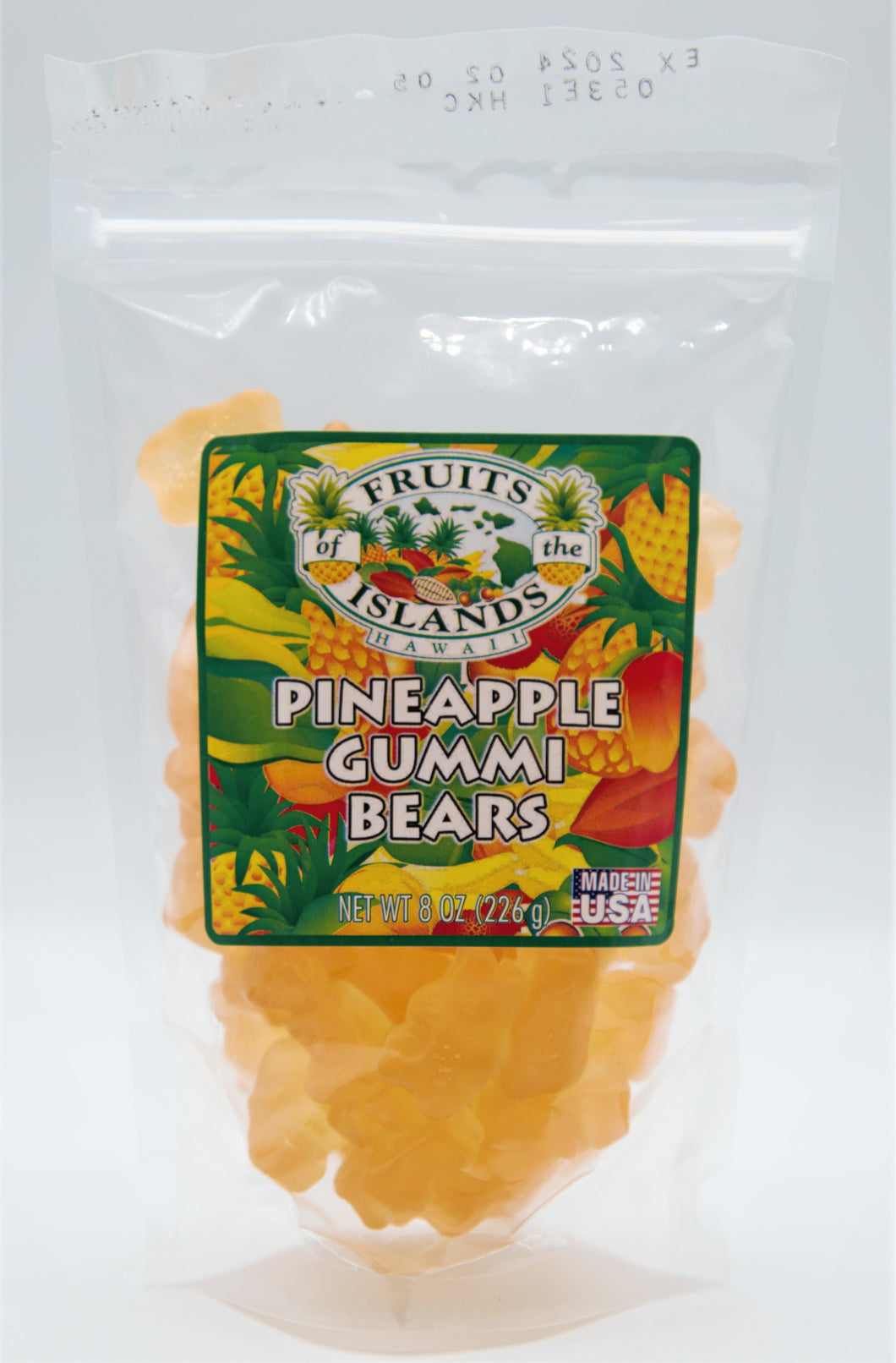 Pineapple Gummi Bears Bag 8oz (226g)